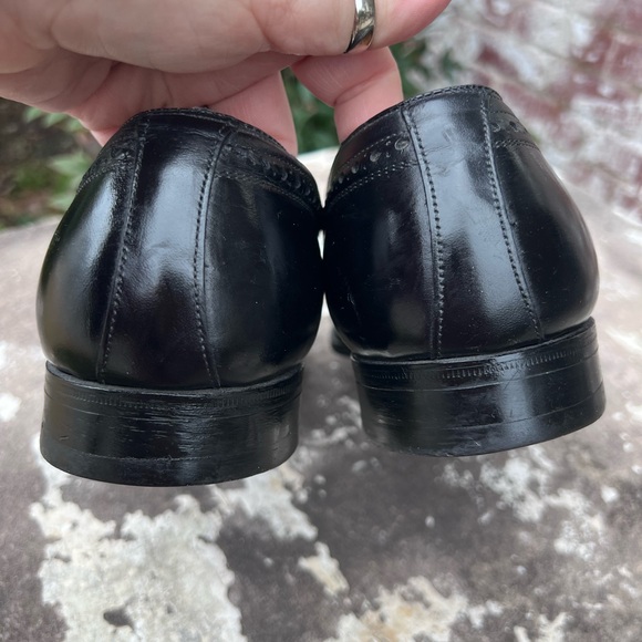 Frank Brothers Slip-On Black Leather Tassel Loafers Mens Sz 10.5 VTG Made In USA main image 7
